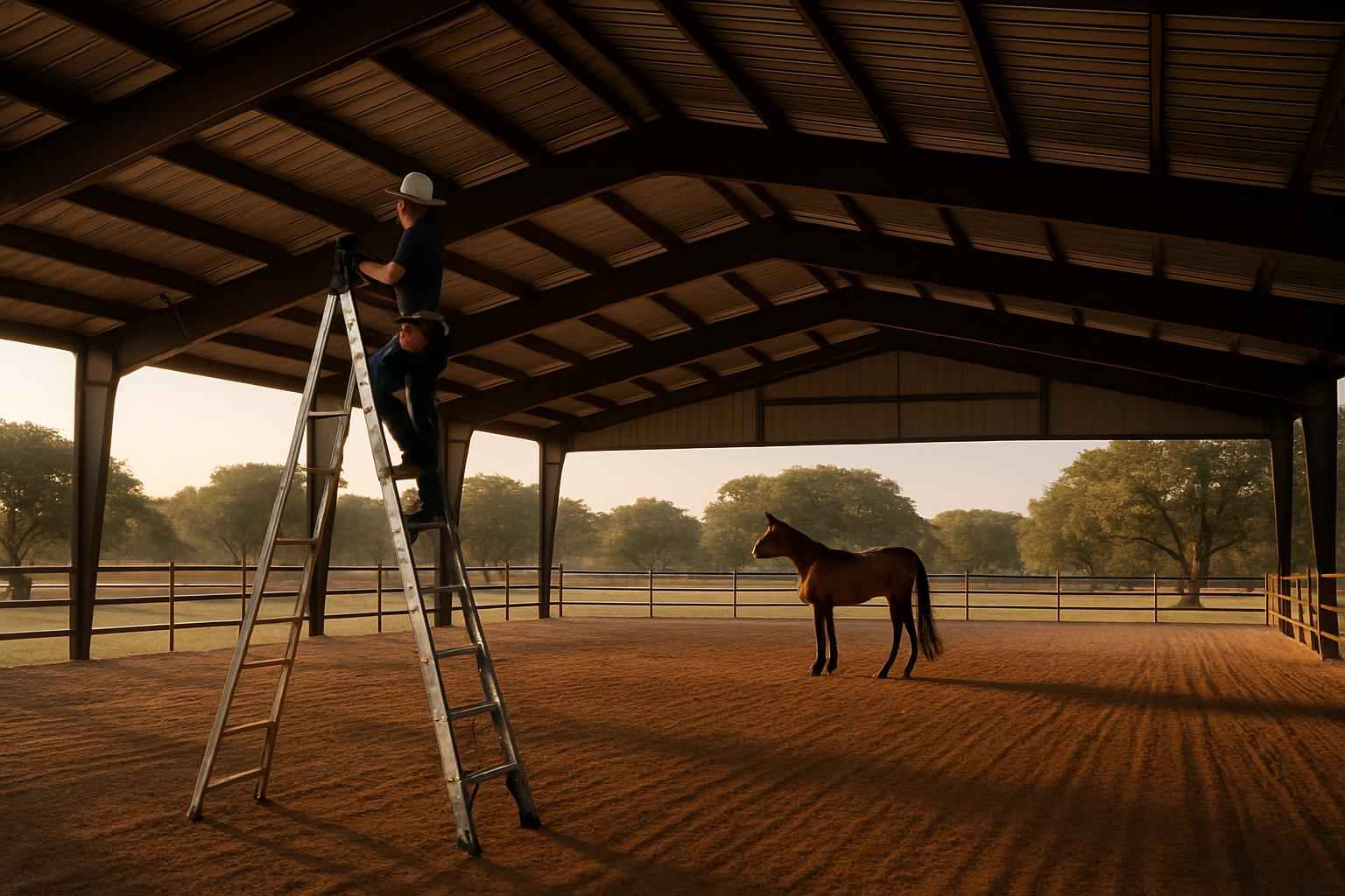 Horse Arena Cover Installer in Blanco TX