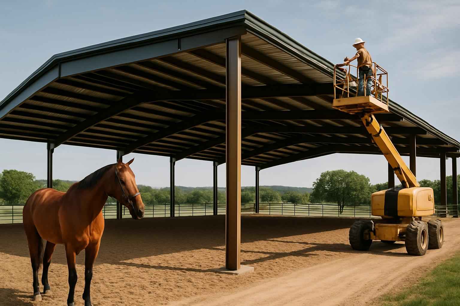 Horse Arena Cover Installer in Comfort TX