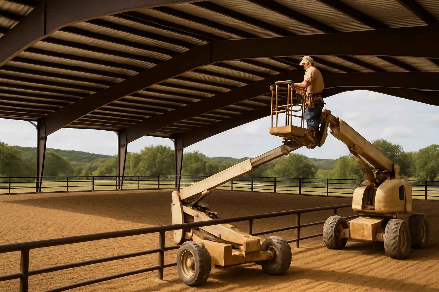 Horse Arena Cover Installer in Ingram TX