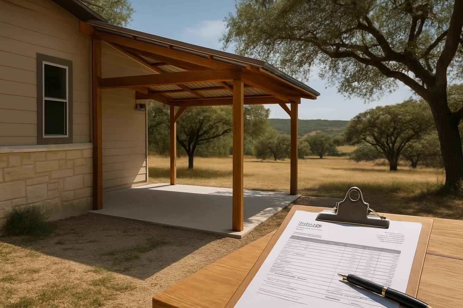 Lean To Cost Estimate in Sisterdale TX