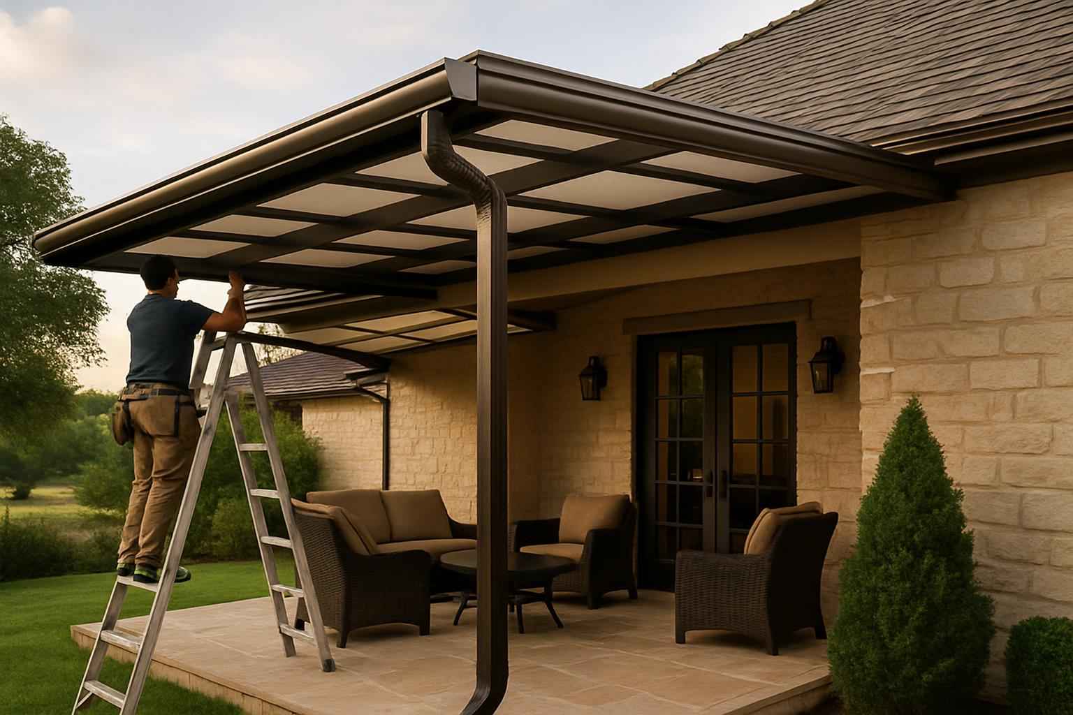 Lean To Gutter Installation in Waring TX