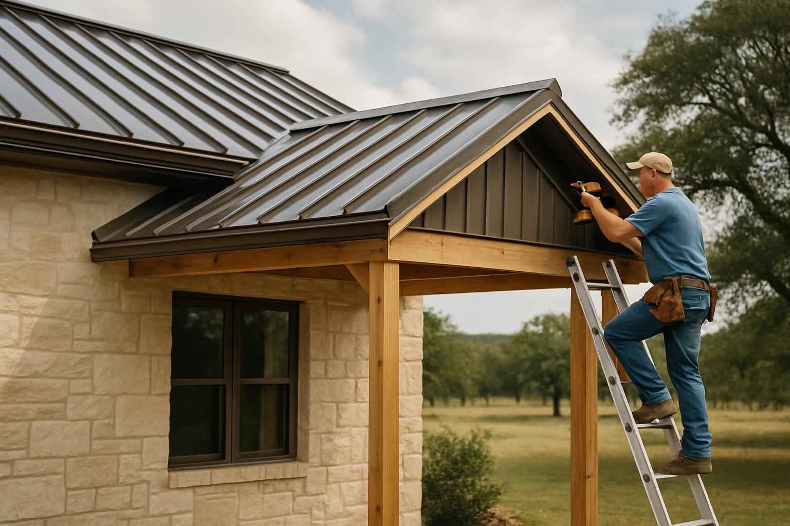Lean To Roof Tie In Service in Harper TX