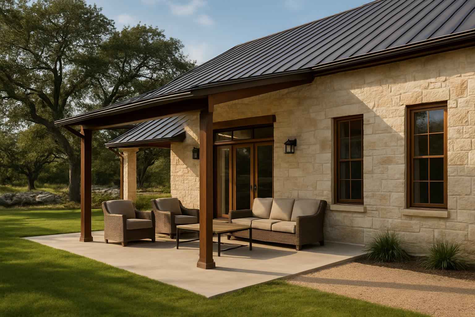 Lean To Slab Extension in Blanco TX