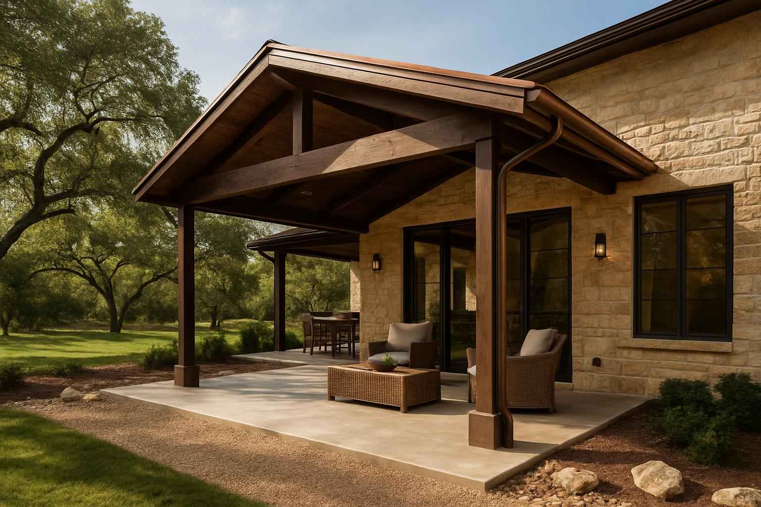 Lean To Slab Extension in Camp Verde TX