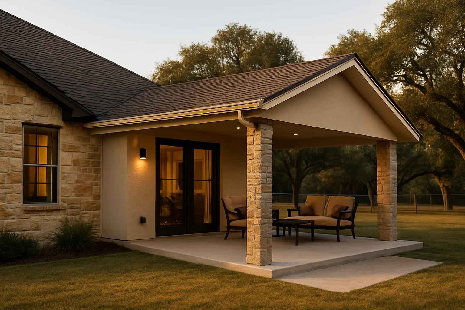 Lean To Slab Extension in Kerrville TX