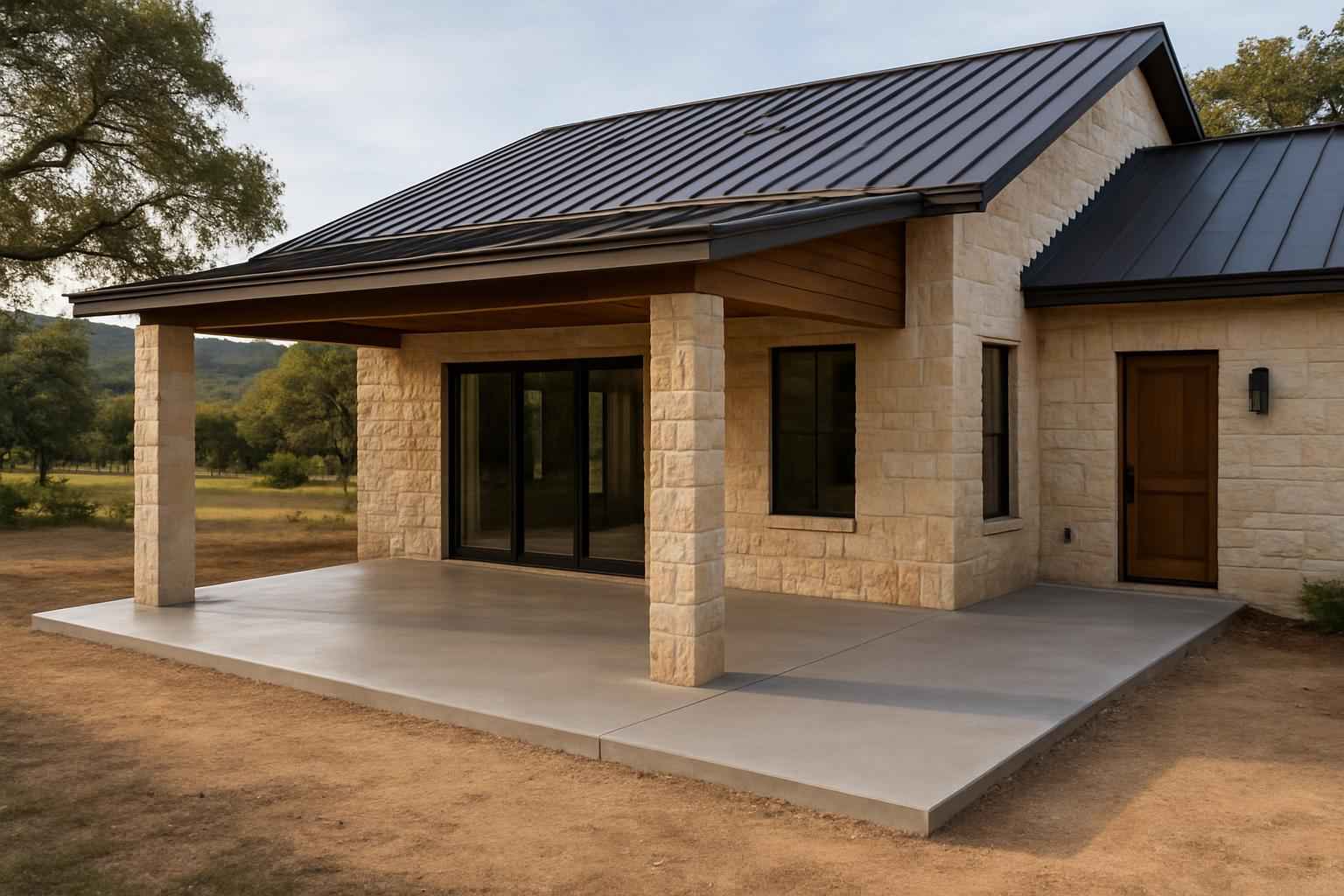 Lean To Slab Extension in Sisterdale TX