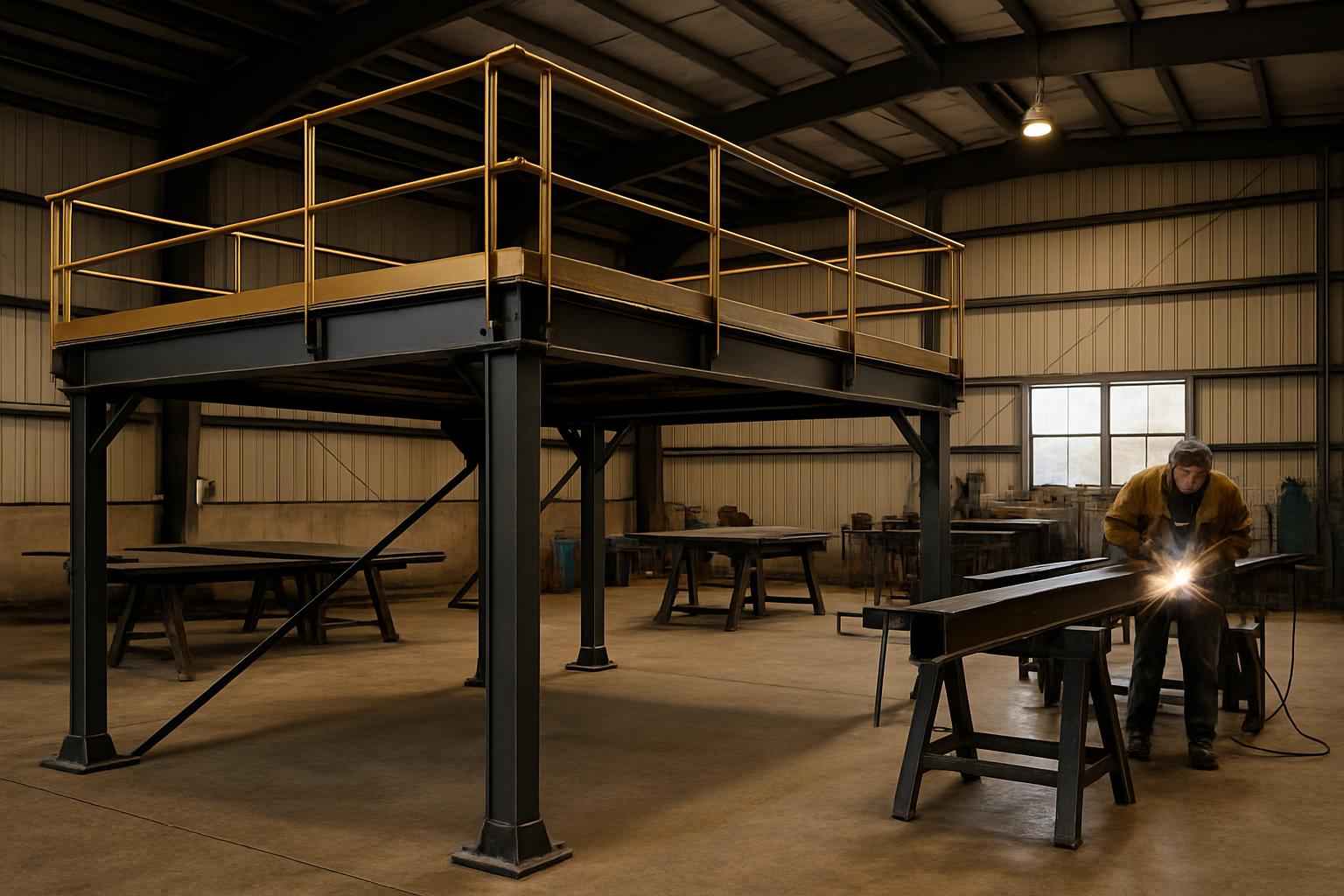 Mezzanine Support Fabrication in Center Point TX