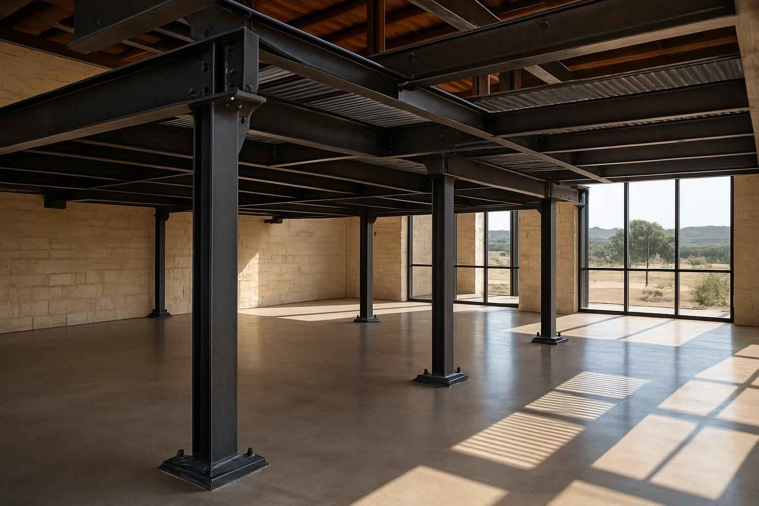 Mezzanine Support Fabrication in Sisterdale TX