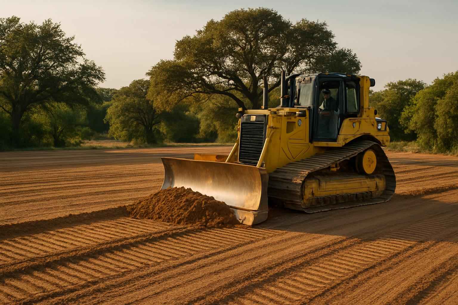 Pad Site Grading Service in Waring TX