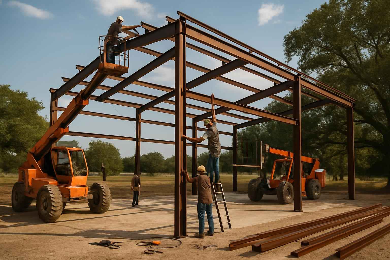 PEMB Erection Crew in Waring TX