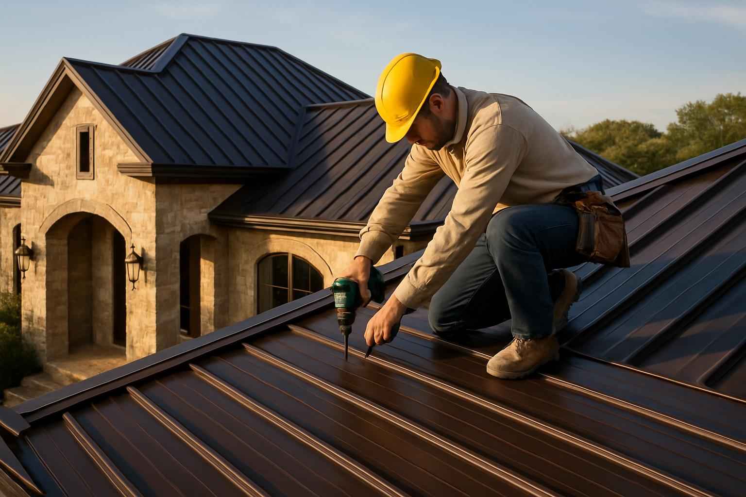 R Panel Roof Installer in Comfort TX
