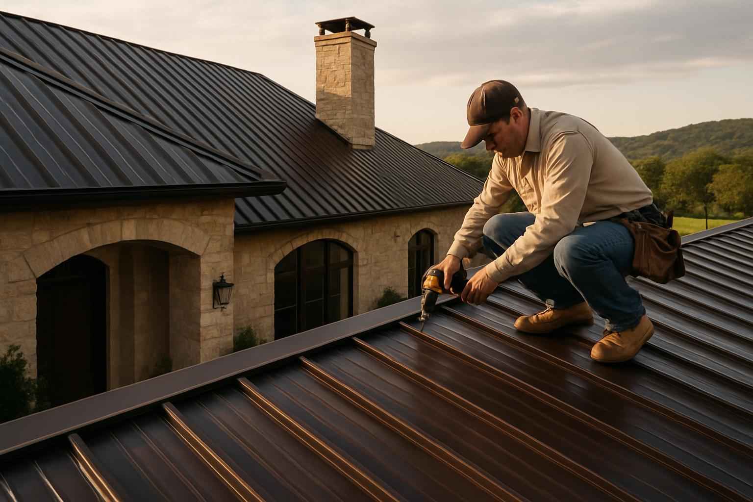 R Panel Roof Installer in Ingram TX