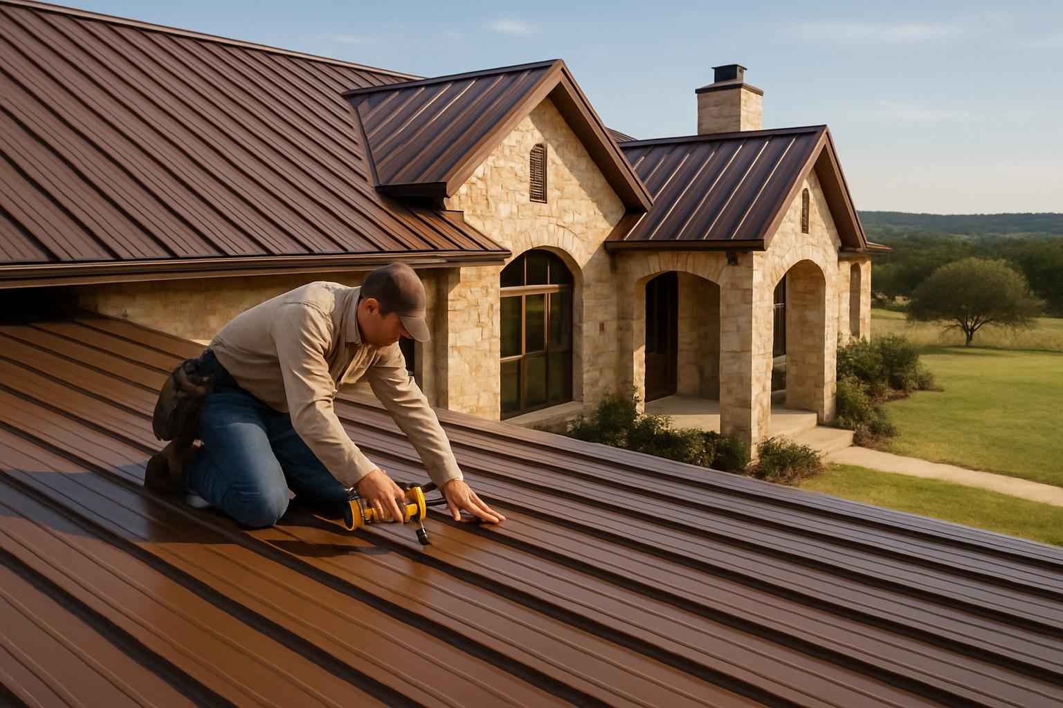 R Panel Roof Installer in Sisterdale TX