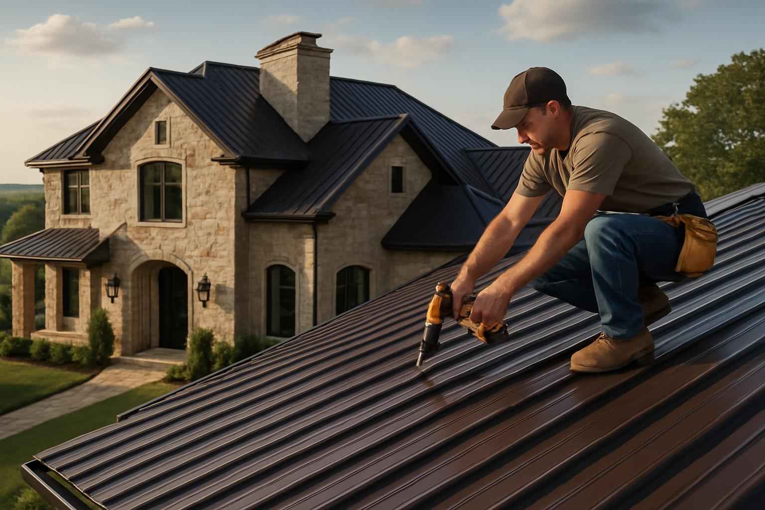 R Panel Roof Installer in Waring TX