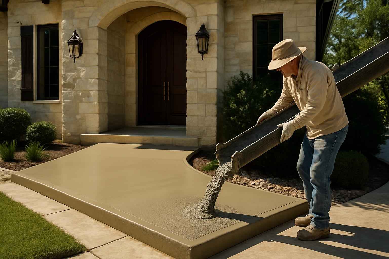 Ramp Pour Service in Blanco TX