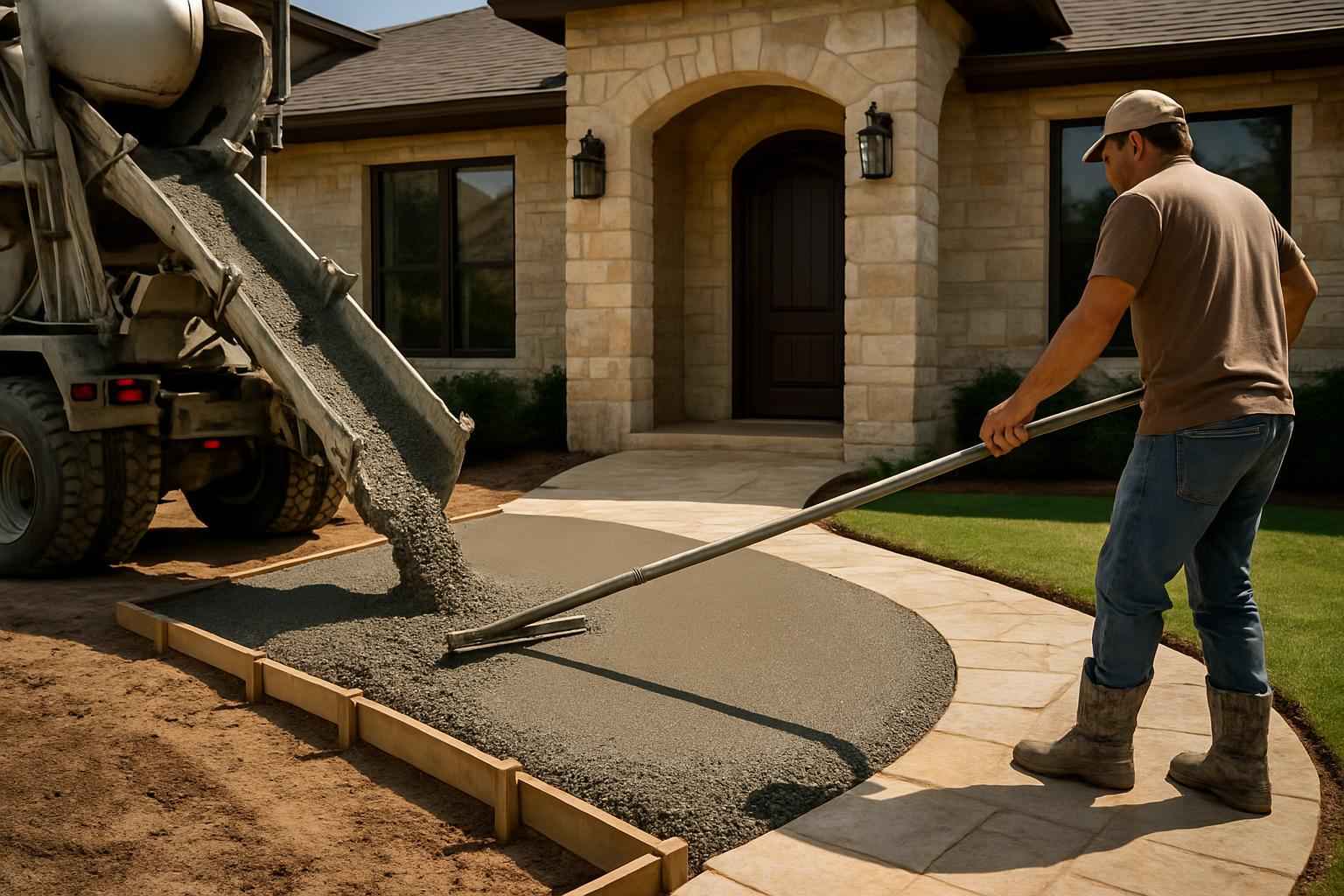 Ramp Pour Service in Harper TX