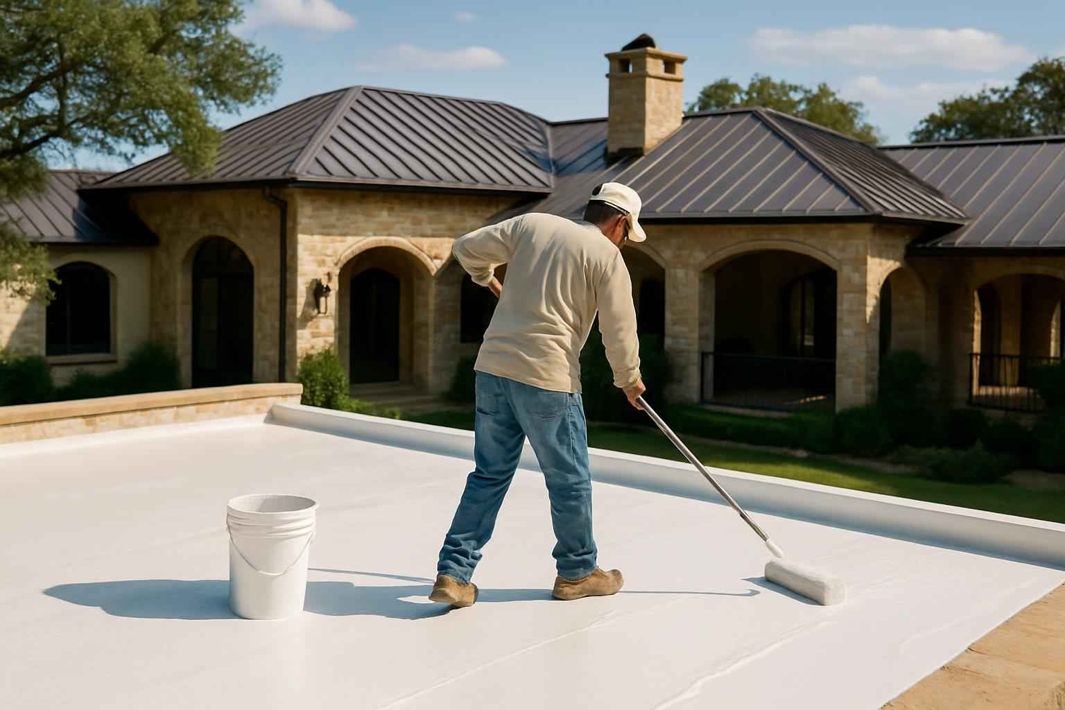 Roof Recoat Service in Sisterdale TX