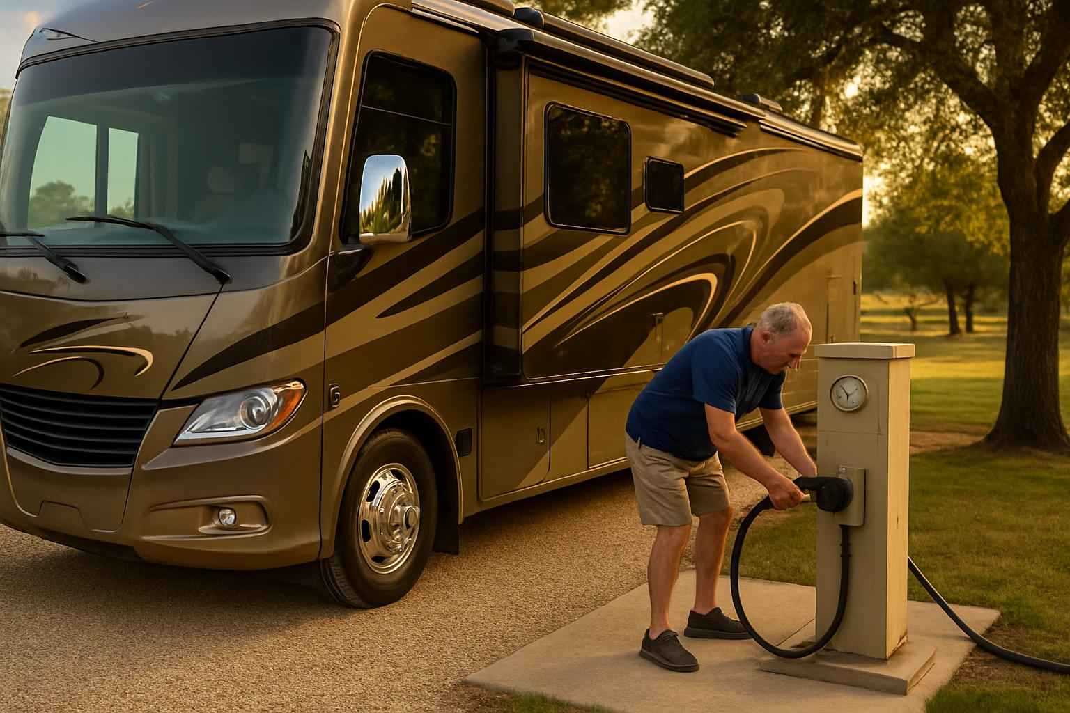 RV Electrical Hookup Service in Blanco TX