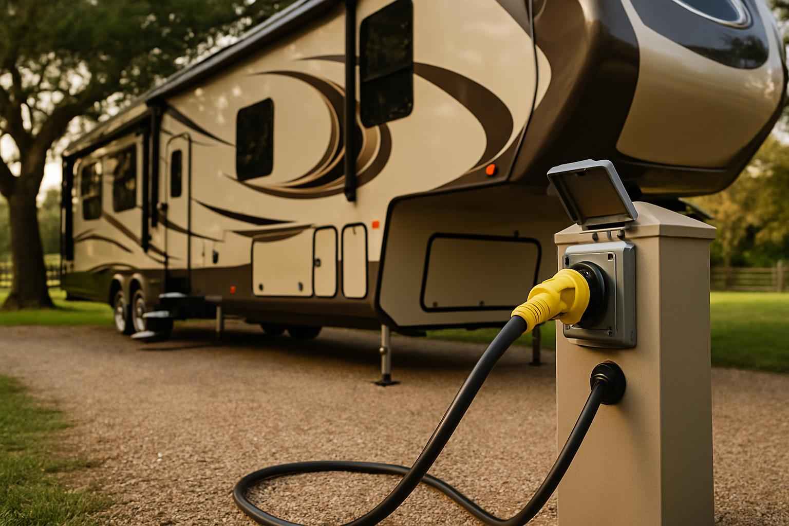 RV Electrical Hookup Service in Waring TX