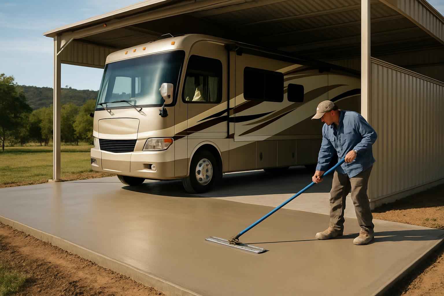 RV Storage Slab Contractor in Camp Verde TX