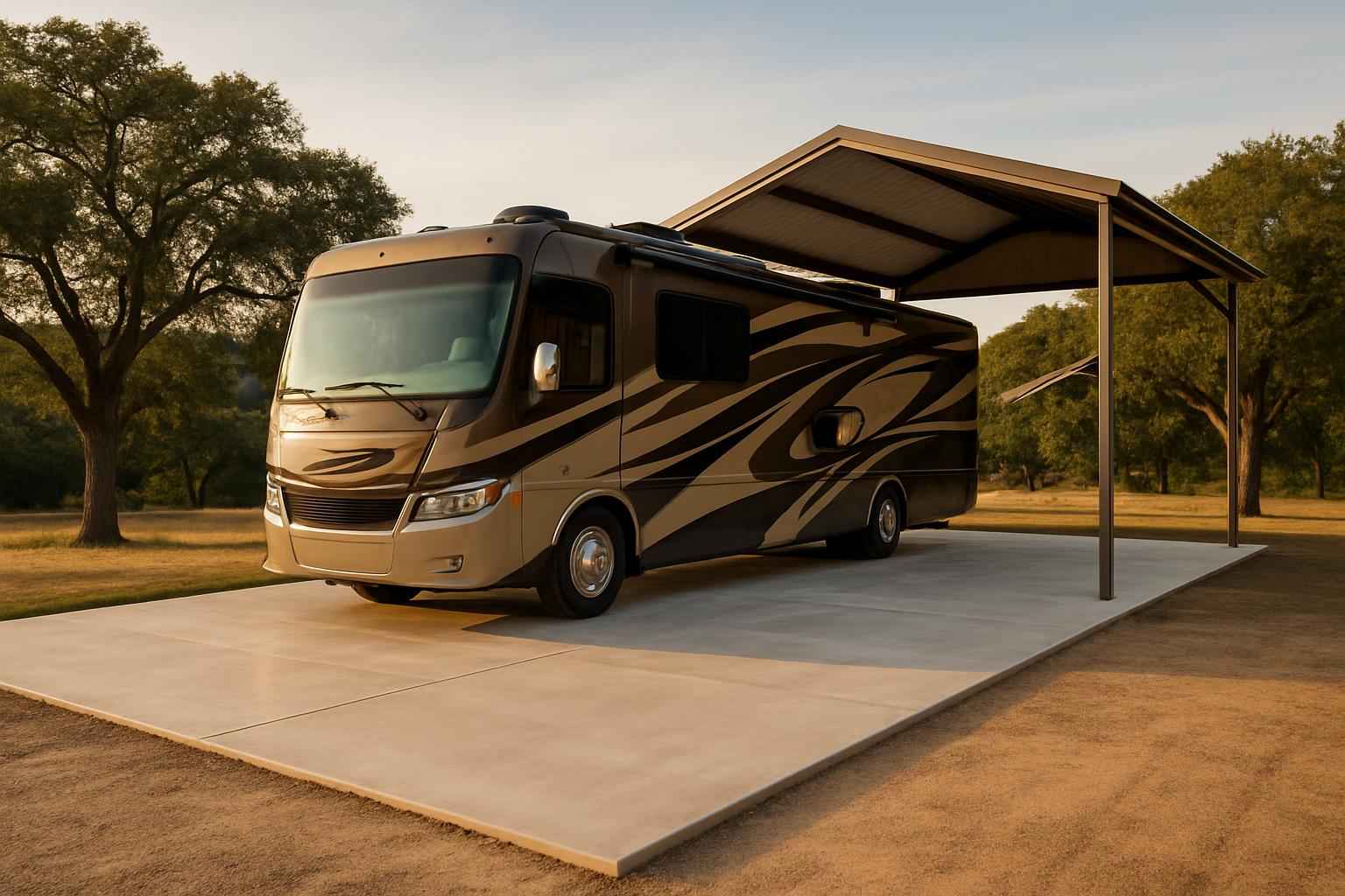 RV Storage Slab Contractor in Sisterdale TX