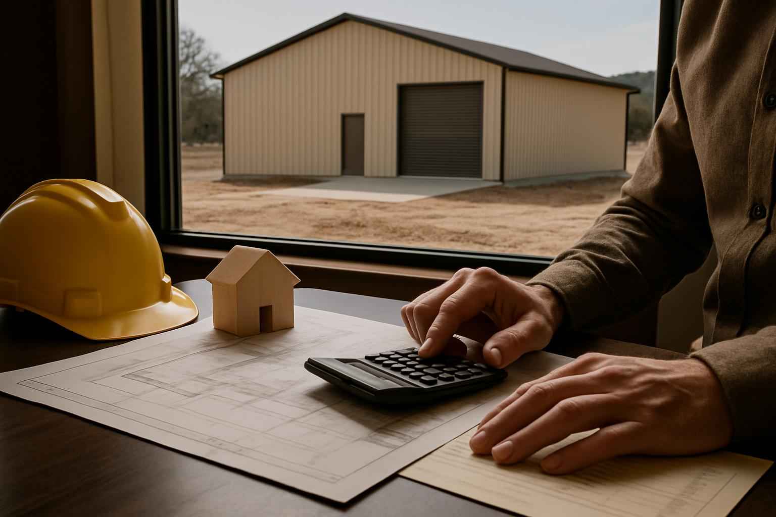 Shop Build Cost Estimate in Sisterdale TX