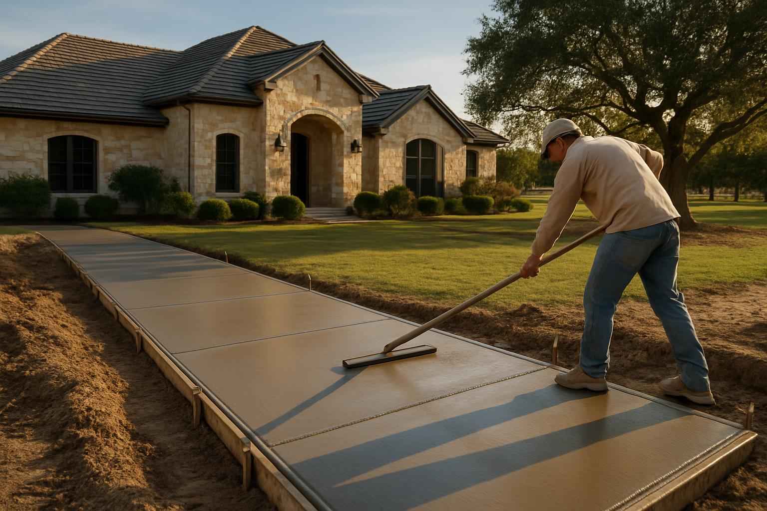 Sidewalk Flatwork Contractor in Sisterdale TX