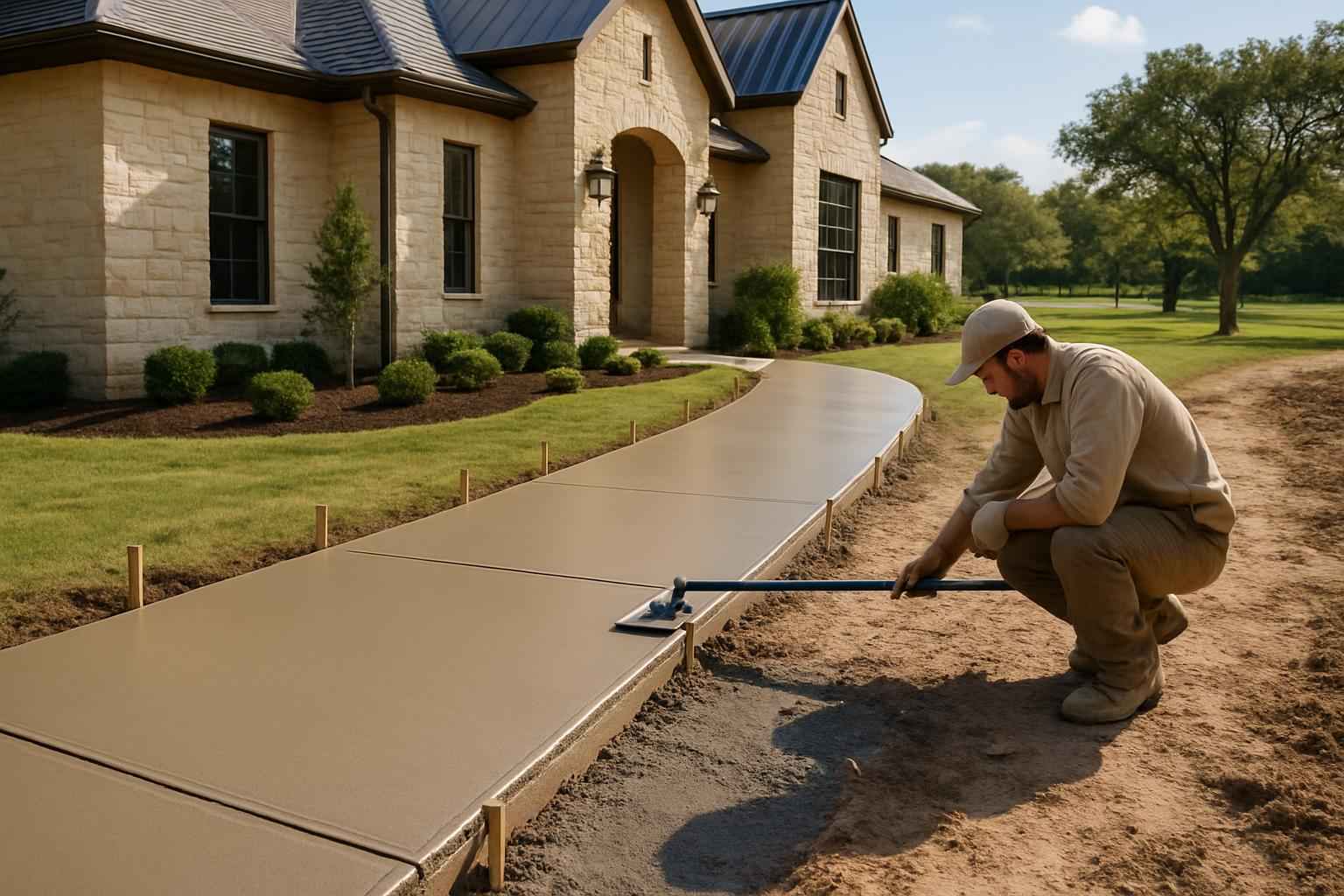 Sidewalk Flatwork Contractor in Waring TX