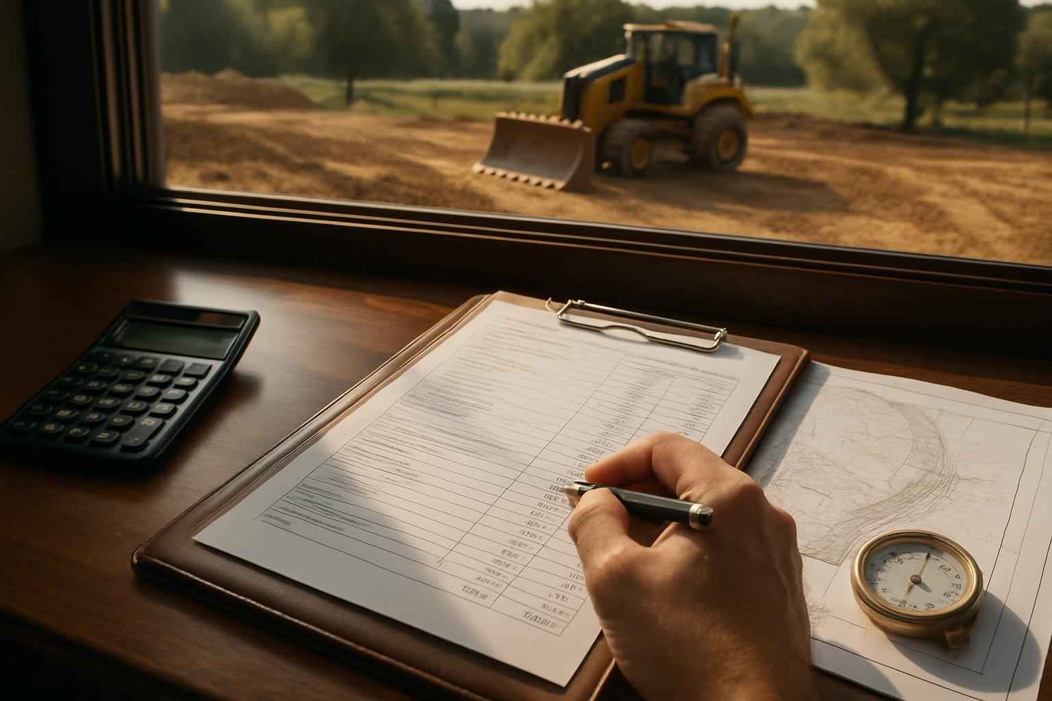 Site Prep Cost Estimate in Center Point TX