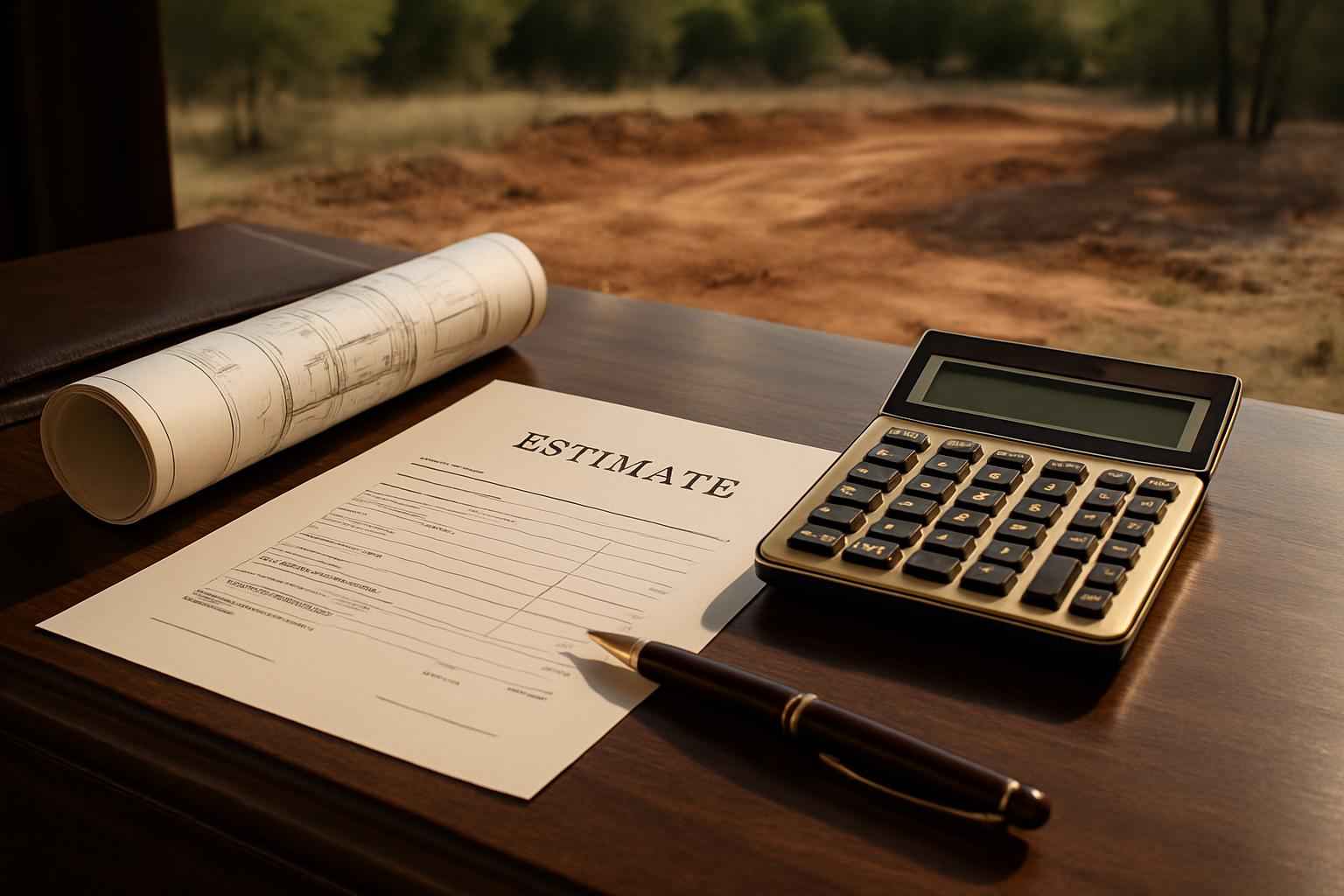 Site Prep Cost Estimate in Johnson City TX