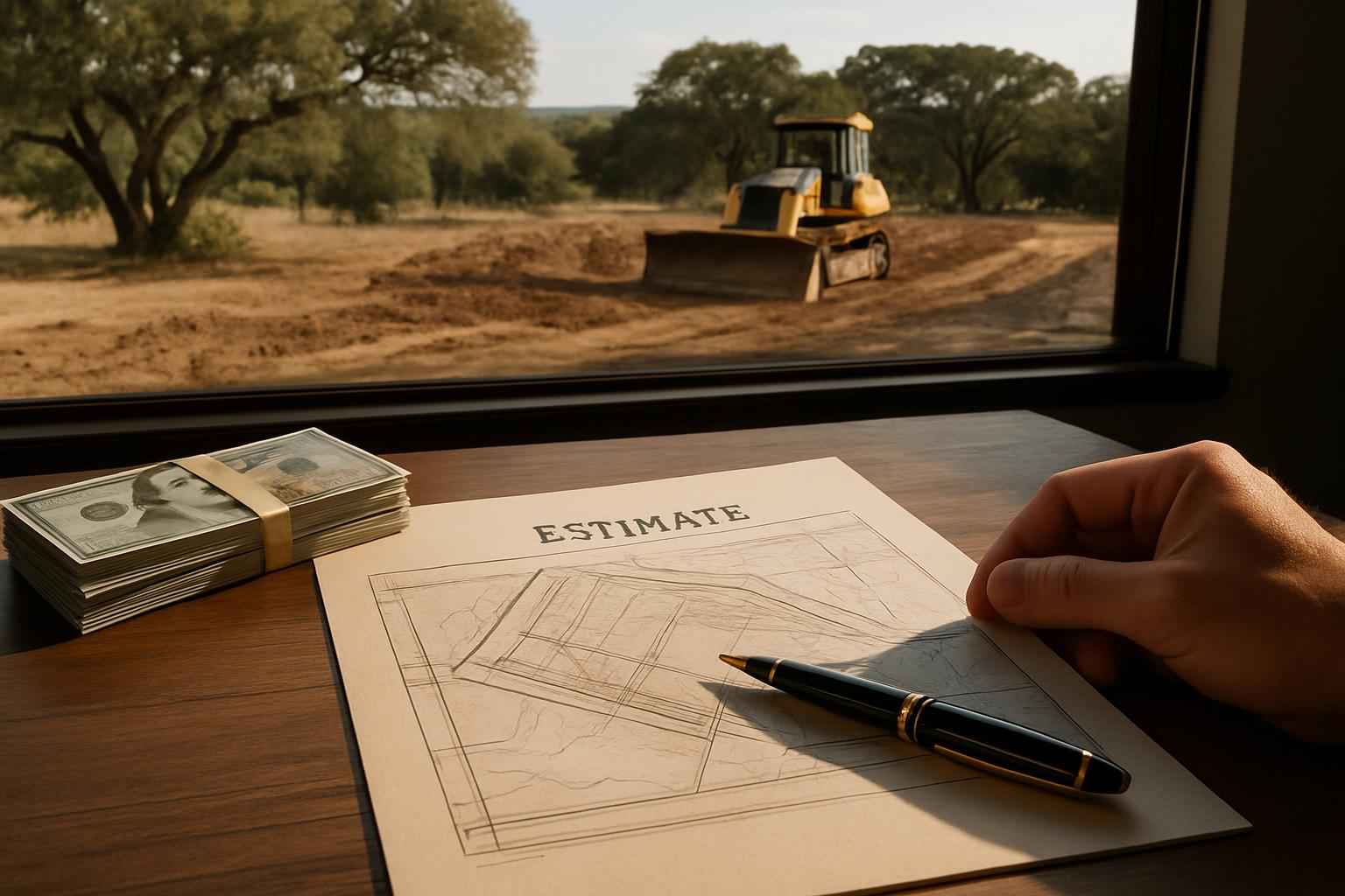 Site Prep Cost Estimate in Kerrville TX