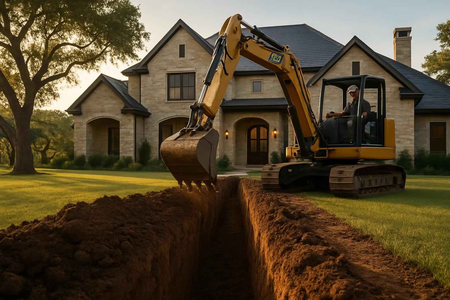 Site Utilities Trenching Service in Comfort TX