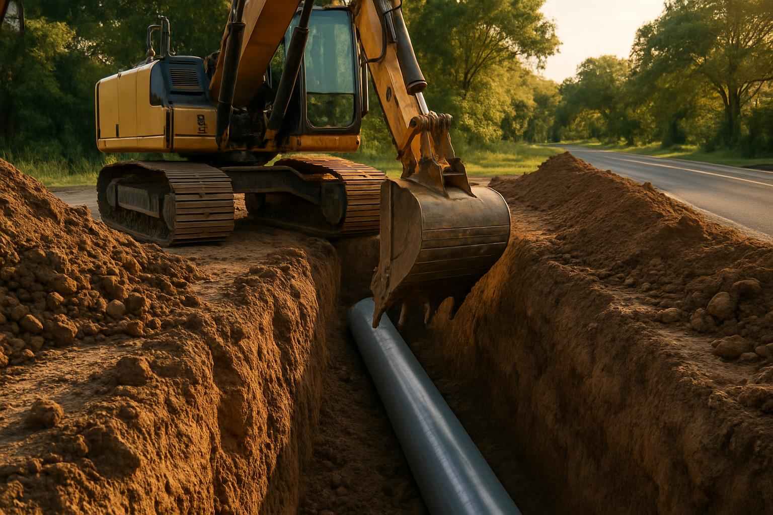 Site Utilities Trenching Service in Ingram TX