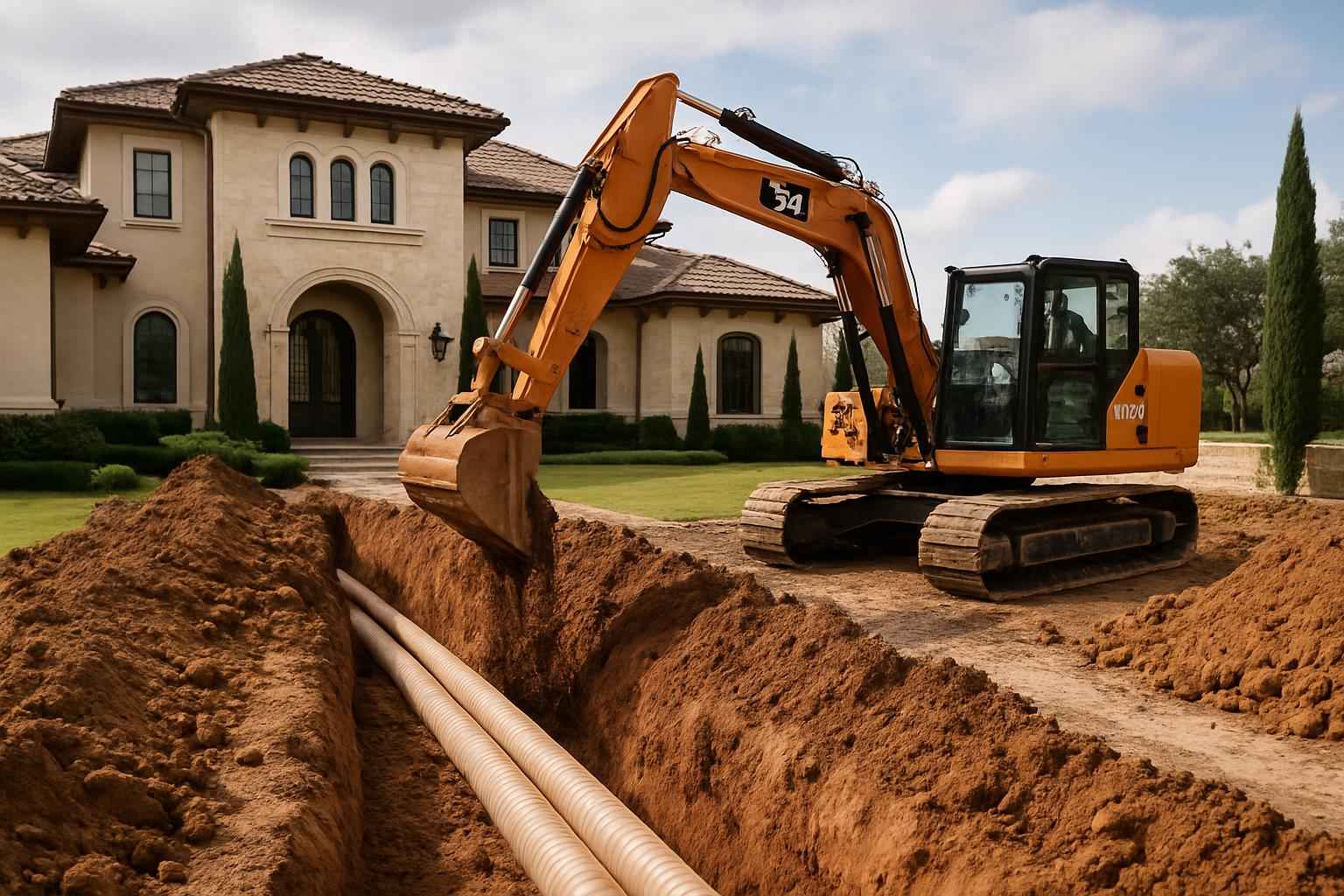 Site Utilities Trenching Service in Johnson City TX