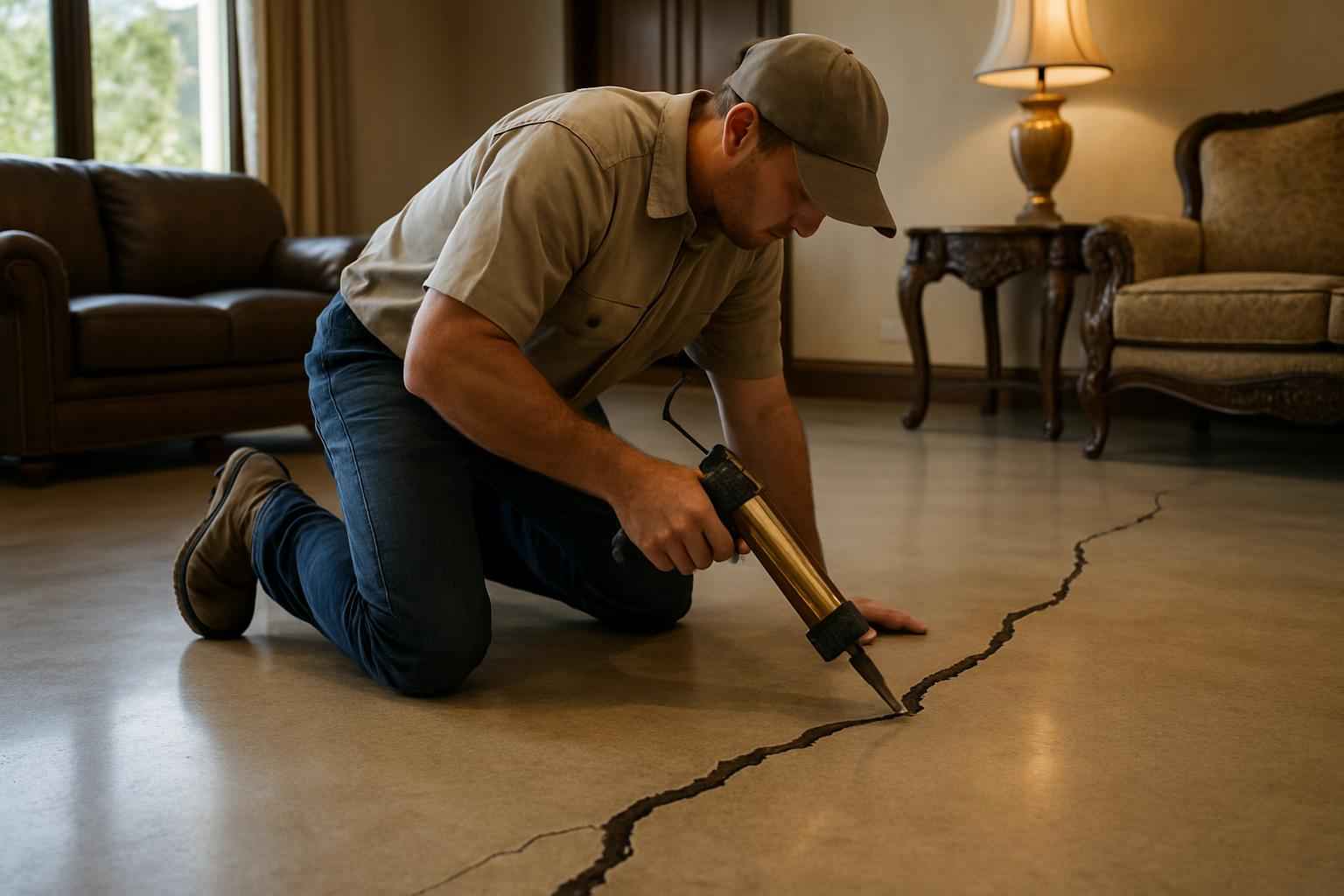 Slab Crack Repair Service in Waring TX