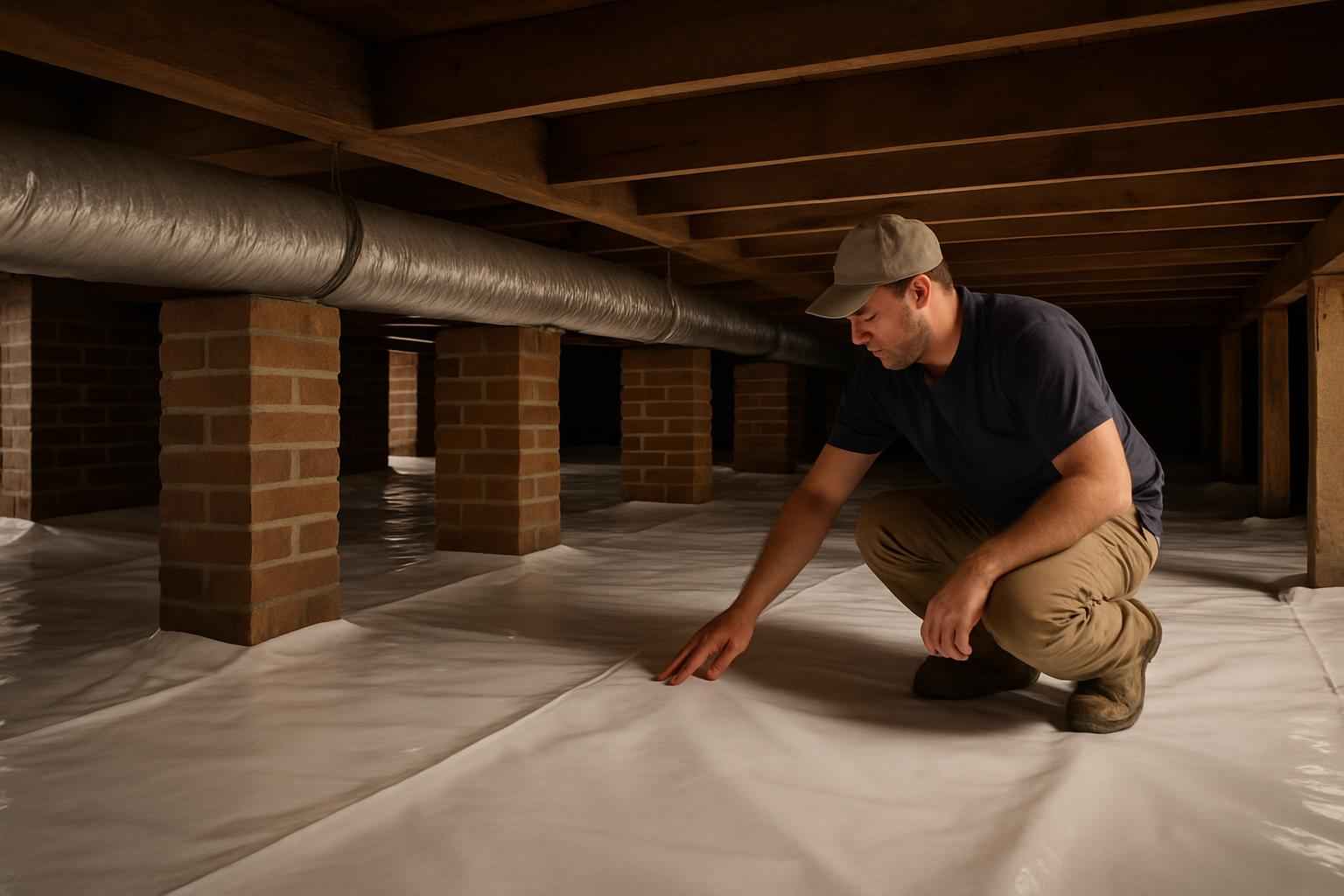 Vapor Barrier Installation in Center Point TX