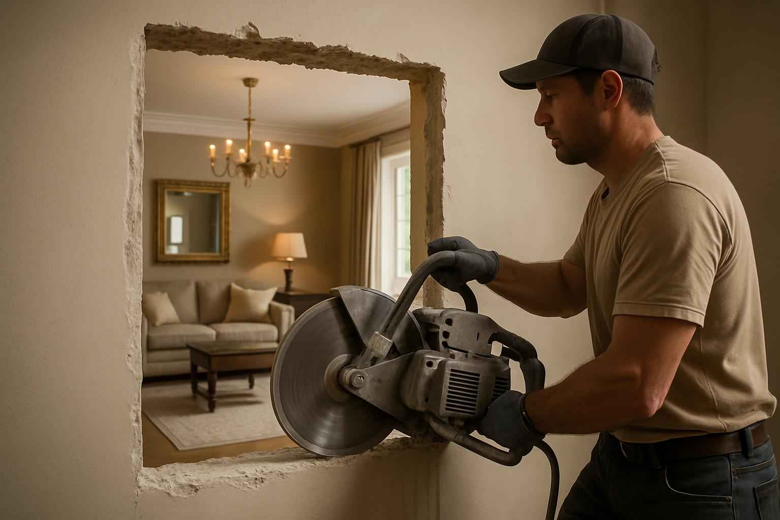 Wall Cut In Service in Waring TX