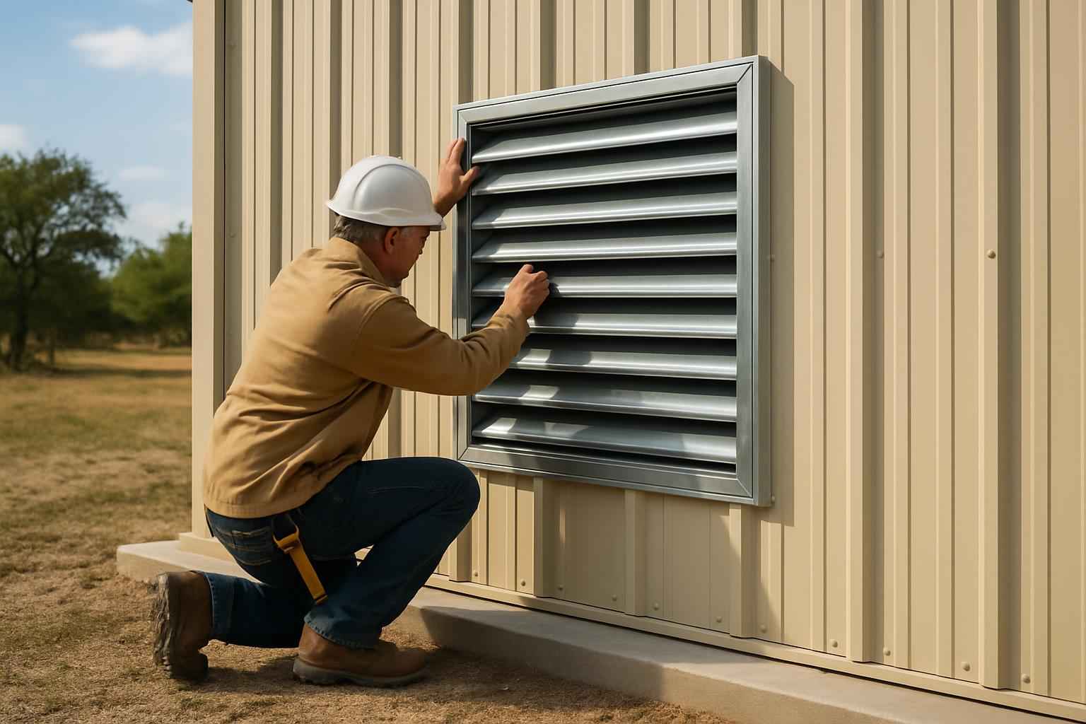 Wall Louver Installer in Waring TX