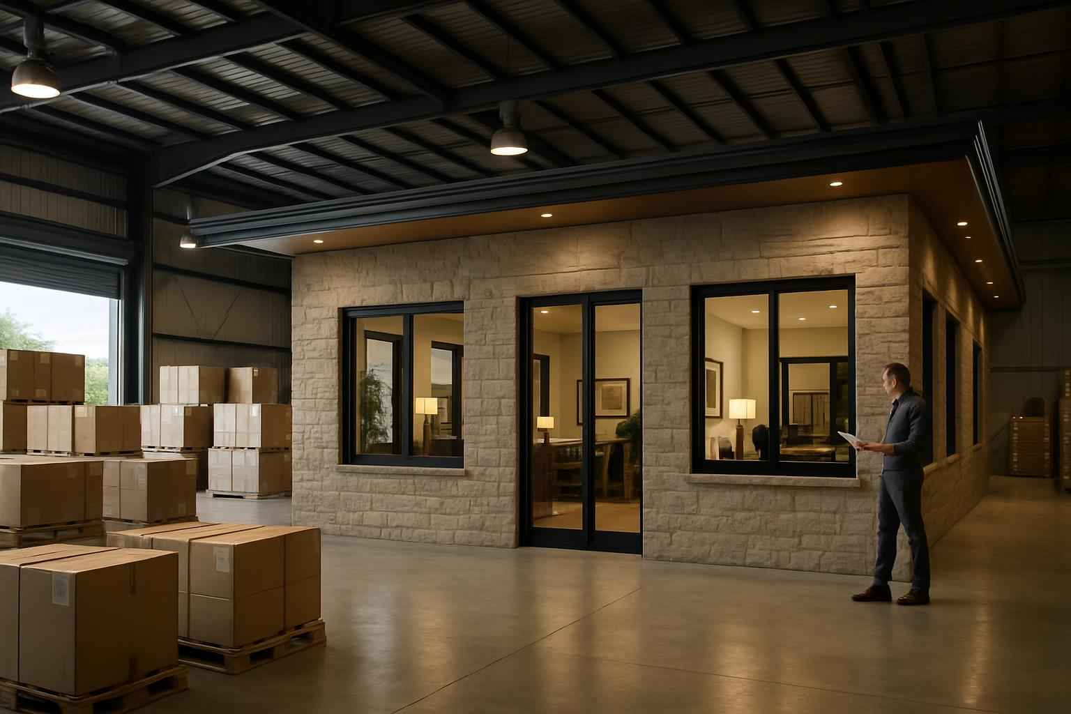 Warehouse Office Build Out in Sisterdale TX