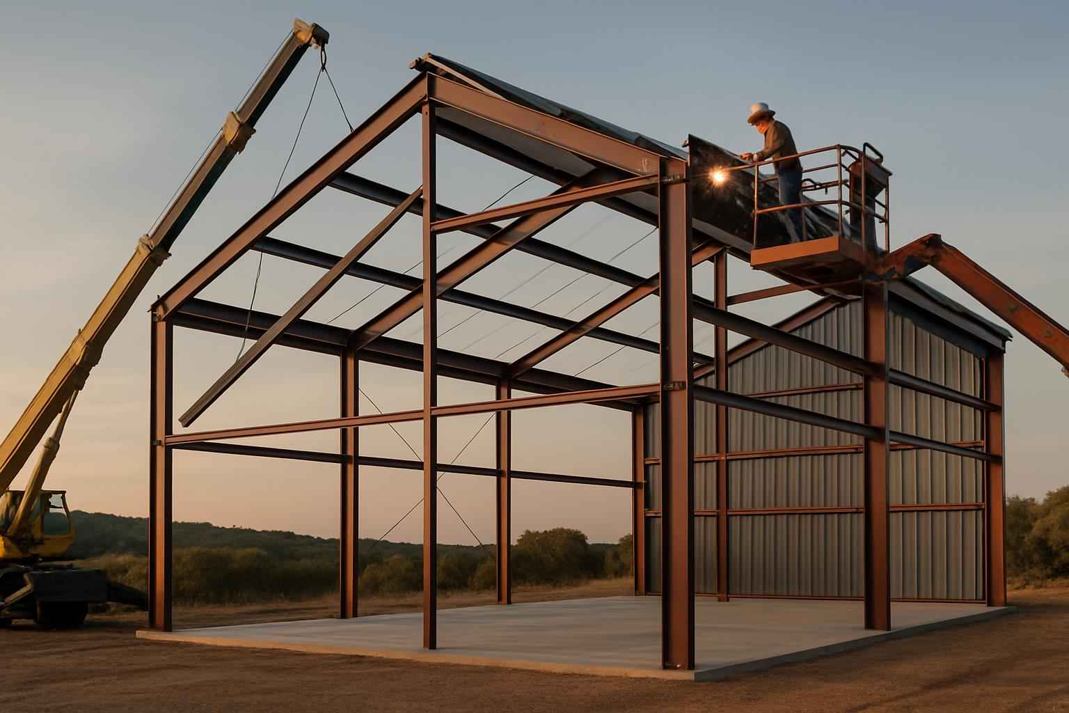 Weld Up Building Erection in Blanco TX
