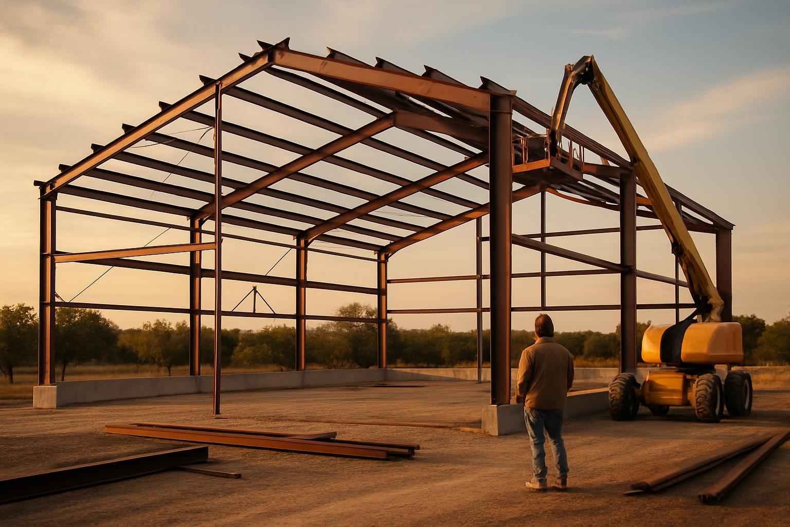 Weld Up Building Erection in Harper TX