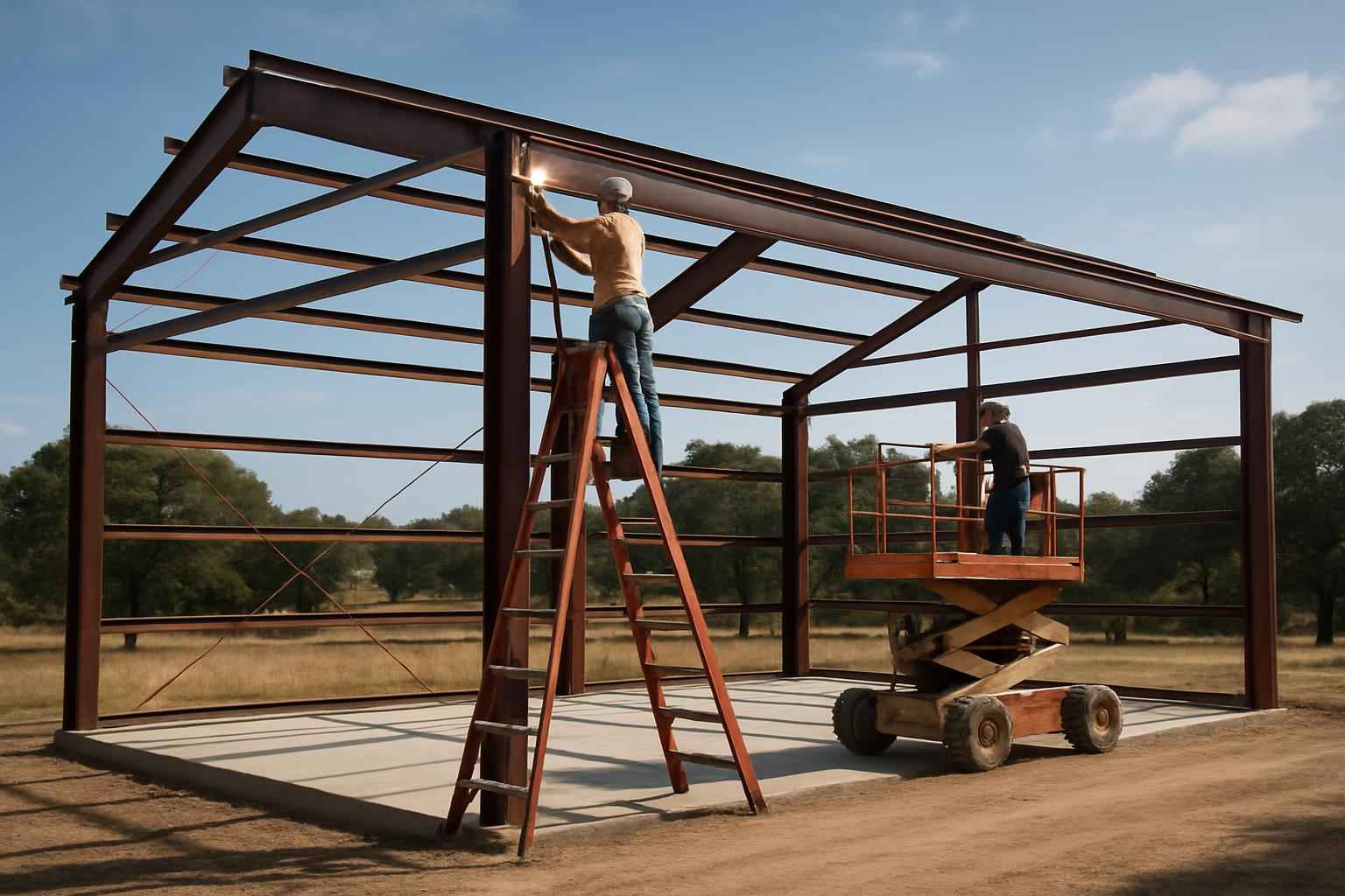 Weld Up Building Erection in Sisterdale TX