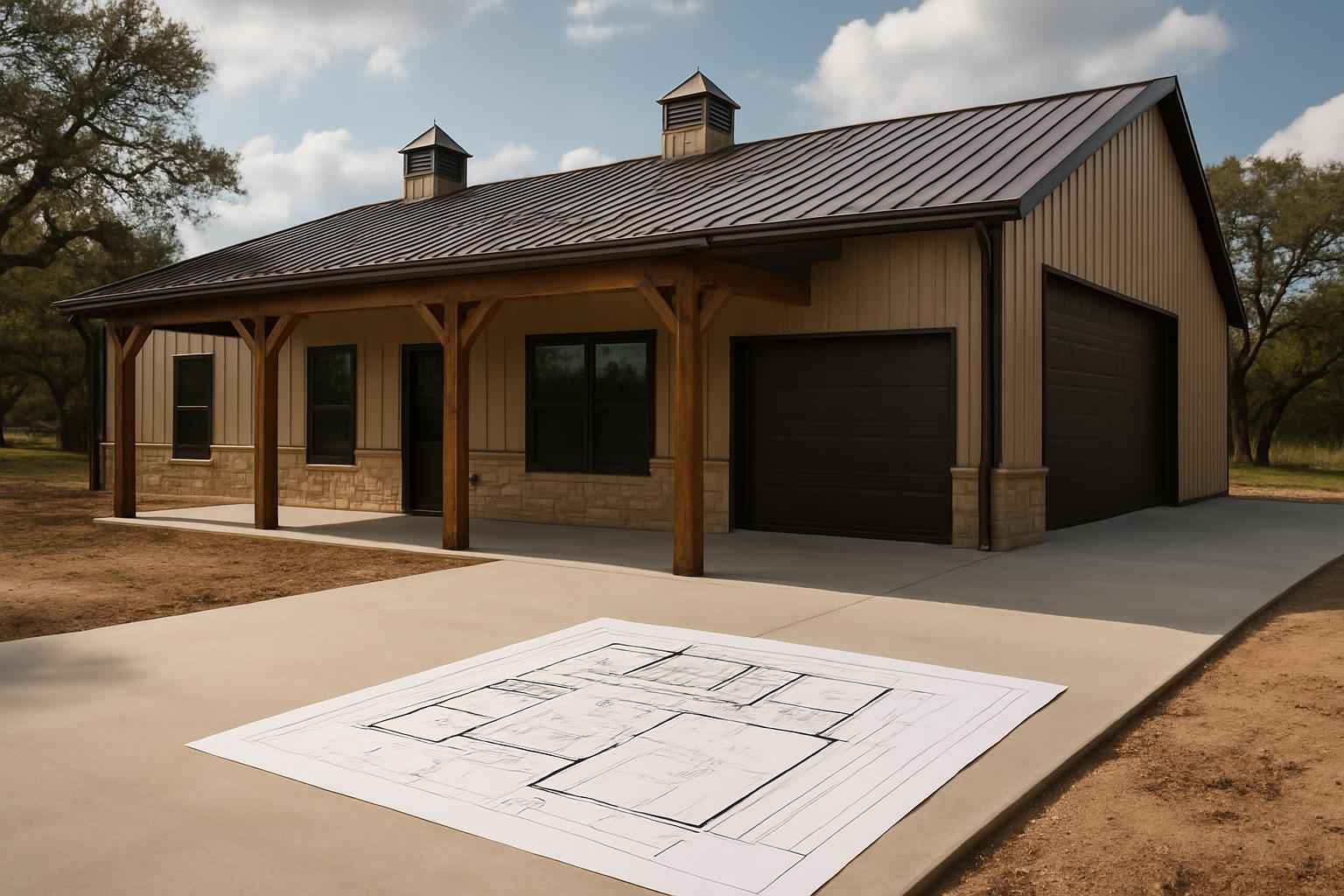 Barndominium Floor Plan Service in Kingsland TX
