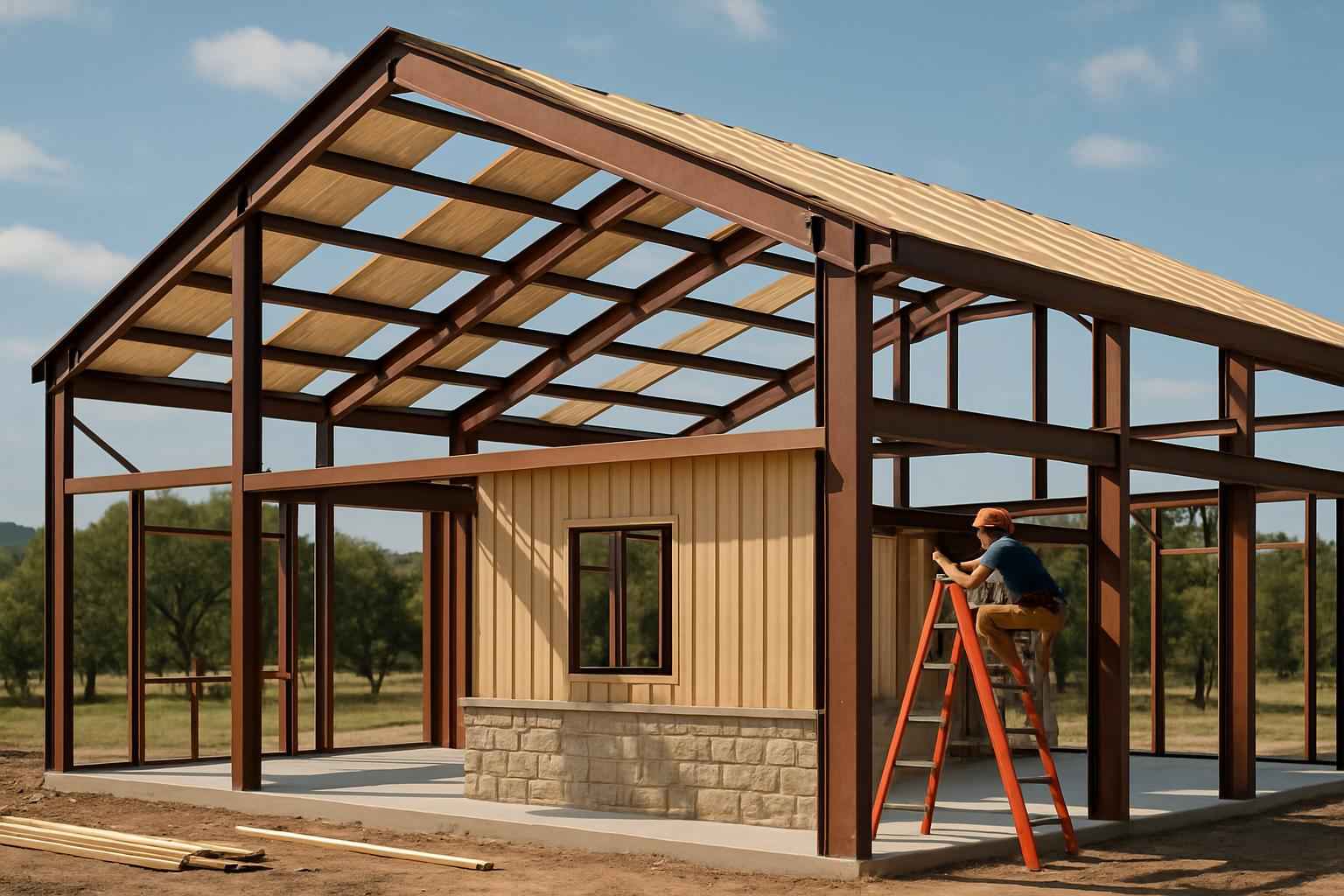 Barndominium Shell Construction in Boerne TX