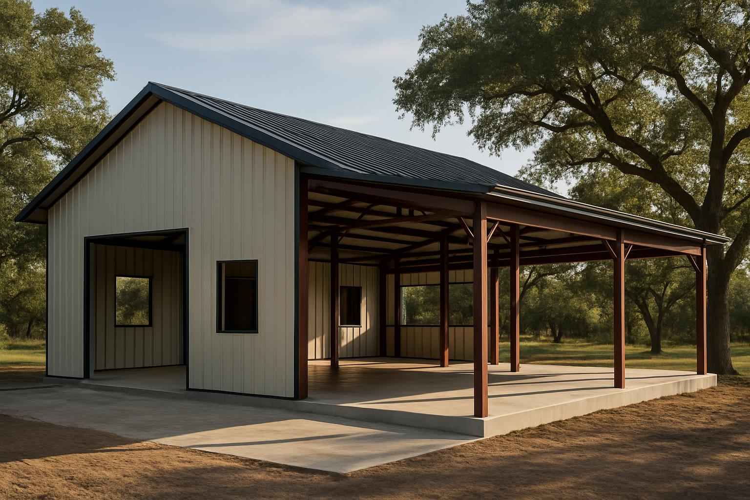 Barndominium Shell Construction in Granite Shoals TX