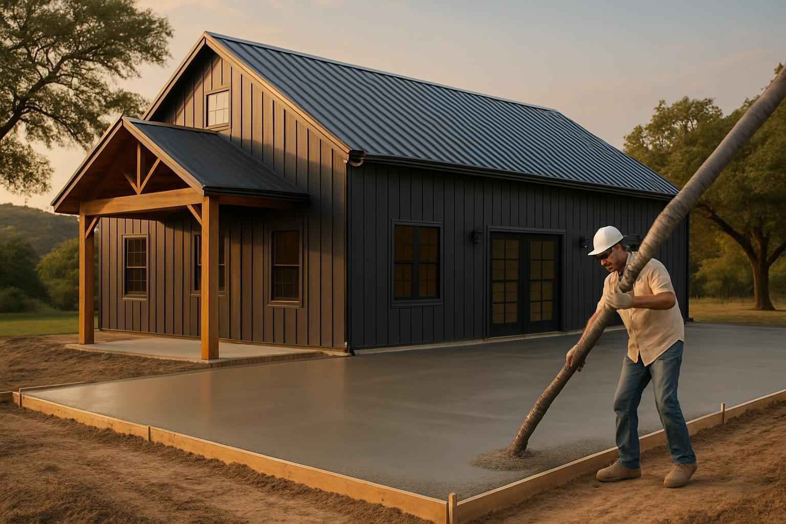 Barndominium Slab Contractor in Kendalia TX