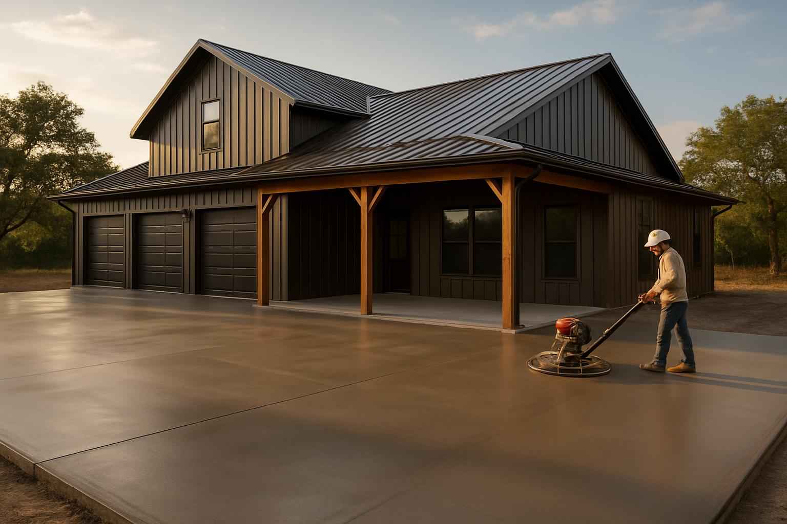 Barndominium Slab Contractor in Kingsland TX