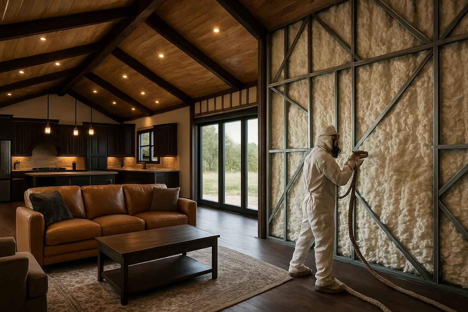 Barndominium Spray Foam Service in Llano TX