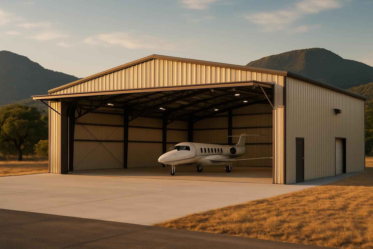 Clear Span Hangar Construction in Mountain Home TX
