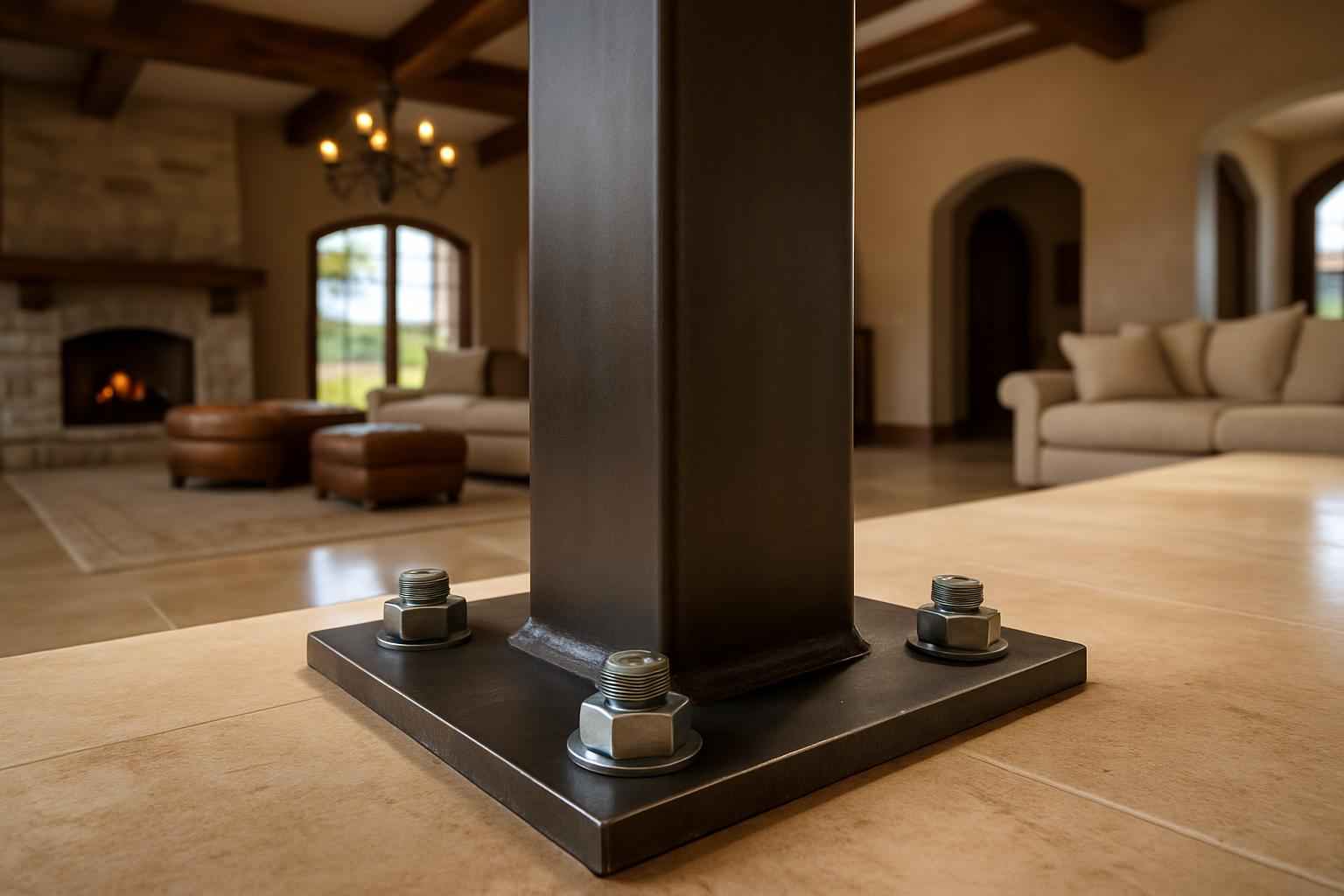 Column Base Plate Install in Mountain Home TX